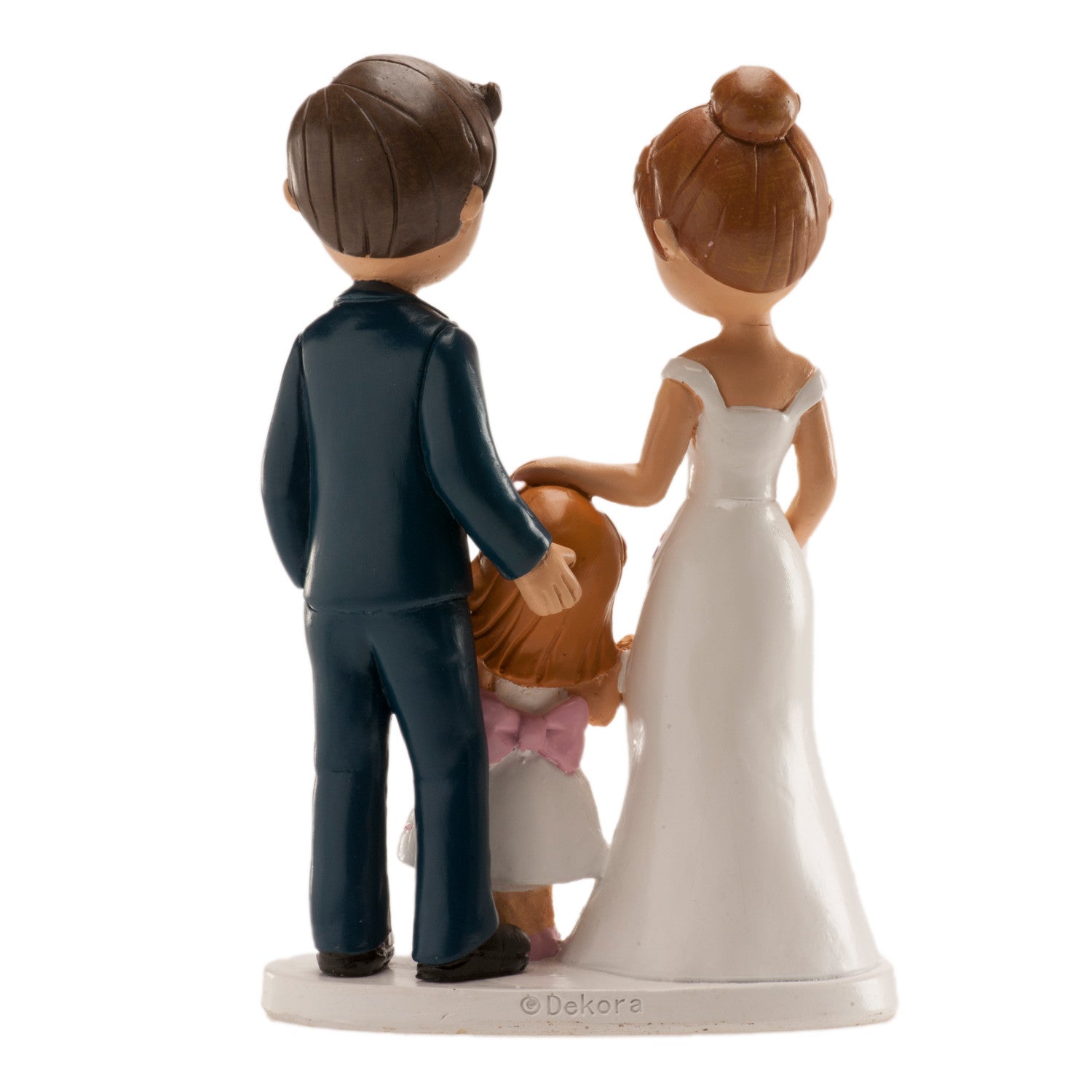 Pareja Boda con Niña - 16 cm